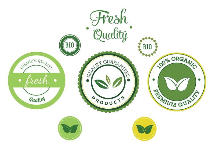 700x490 Free Vector Bio Label Vector Set