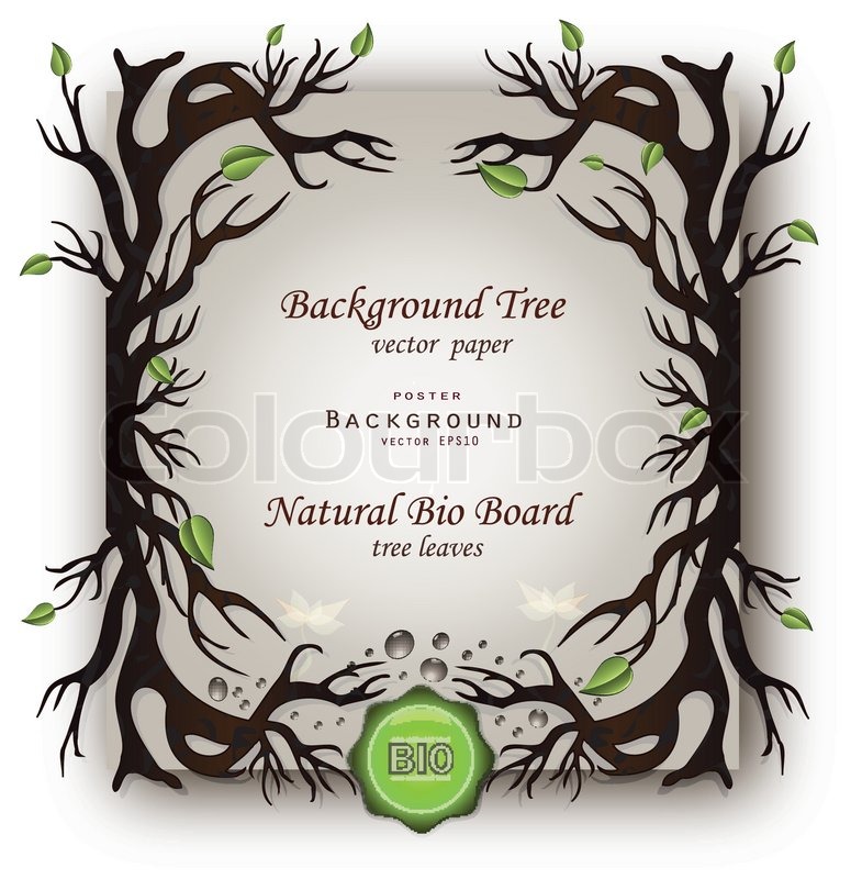785x800 Vector Bio Background Tree Stock Vector Colourbox
