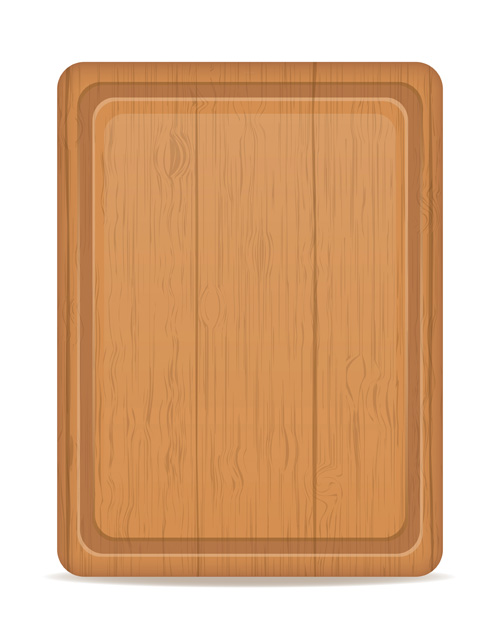 500x643 Wooden Cutting Board Vector Design Set 02 Free Download