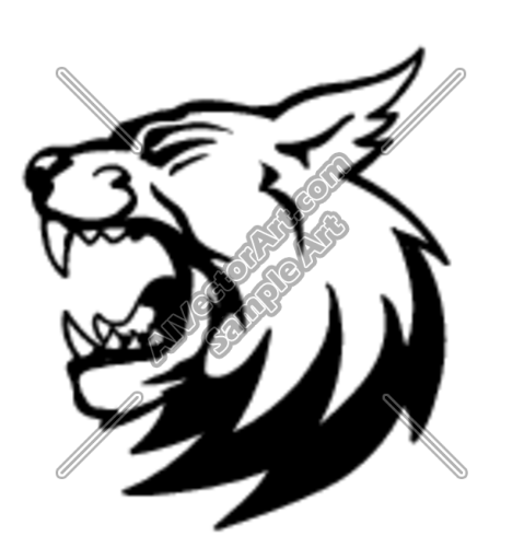 479x500 Bobcat Head Black And White Graphic Clipart And Vectorart Sports