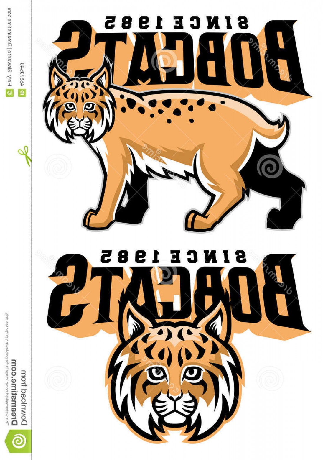 1096x1560 Bobcat Head Vector Shopatcloth