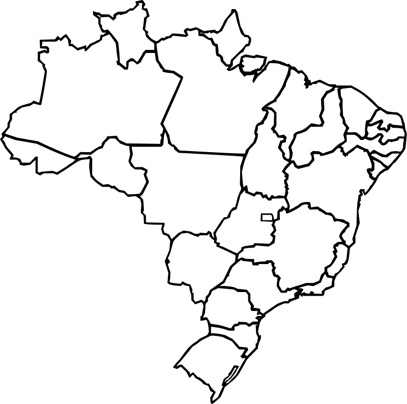 800x794 Map Of Brazil Free Vector 4vector