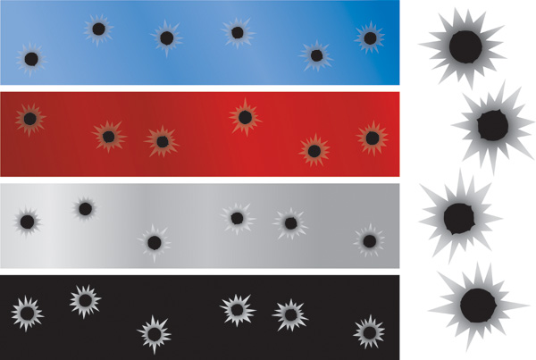 600x403 Bullet Hole Vector Free Vector 4vector