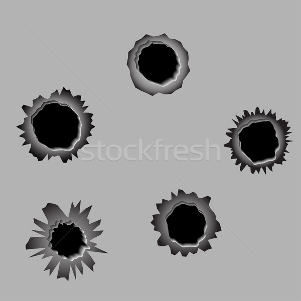 600x600 Bullet Holes Et Vector Illustration Borys Dyvyzyniuk (Boogieman