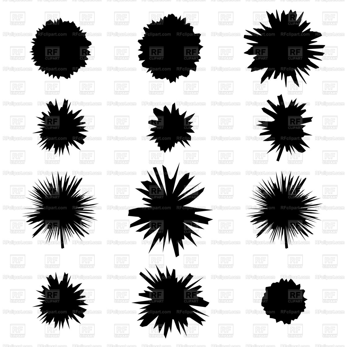 1200x1200 Set Of Different Bullet Holes Isolated On White Background Vector