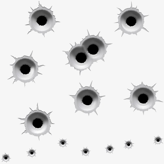 559x560 Vector Bullet Holes, Bullet Holes, Specially Good Effect, Vector