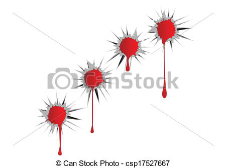 450x334 Vector Bullet Hole. Single And Double Bullet Holes On White