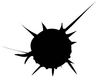 340x270 Bullet Hole Paper Vector