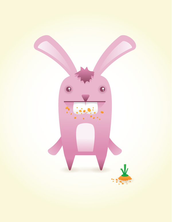 600x774 How To Create A Cute Bunny Vector Character