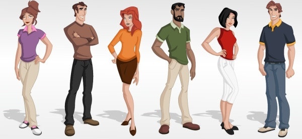 600x277 Characters Free Vector Download (3,845 Free Vector) For Commercial