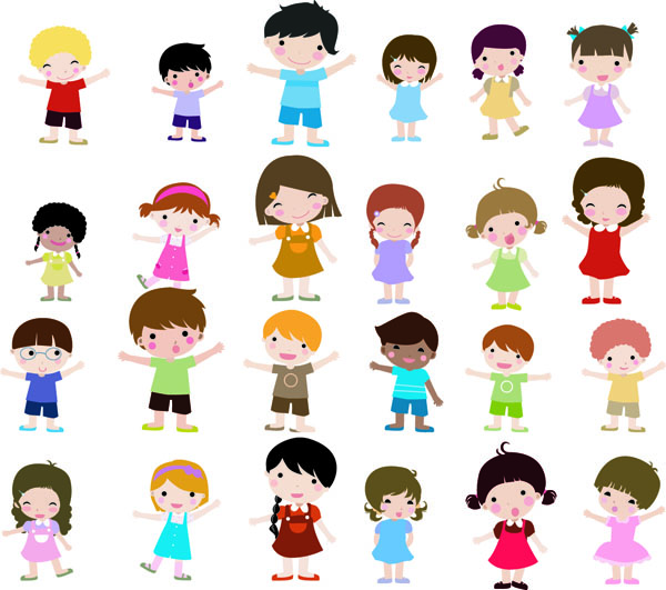 600x531 Cute Cartoon Characters Vector Free Vector 4vector