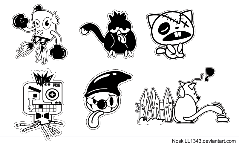 800x485 Free Vector Cartoon Characters