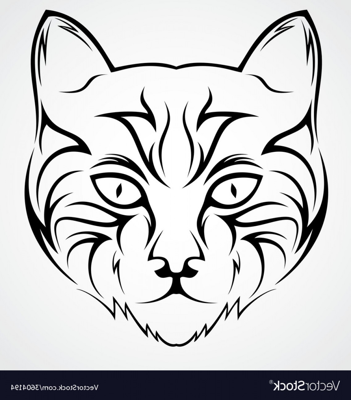 1138x1296 Cat Face Tattoo Design Vector Sohadacouri