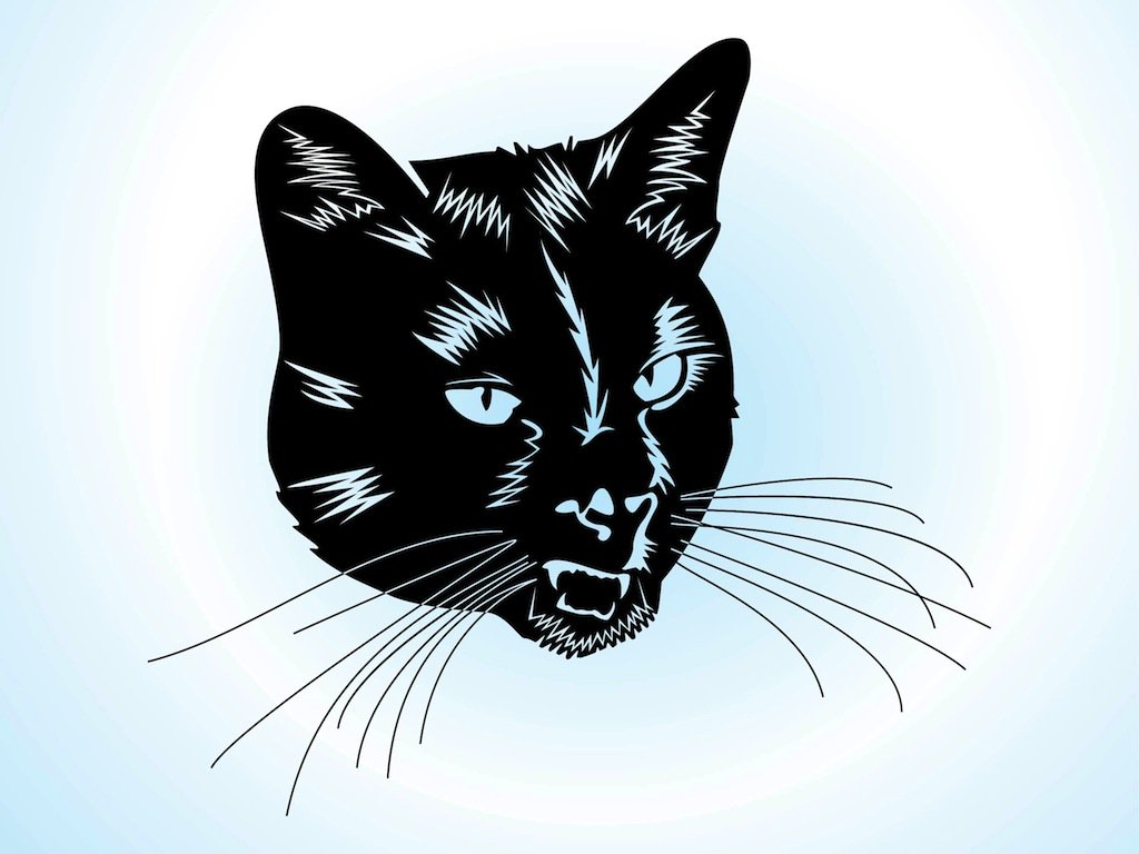 1024x768 Cat Head Vector Art Amp Graphics