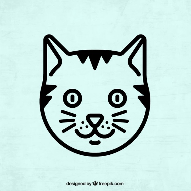 626x626 Cat Head Vector Free Download