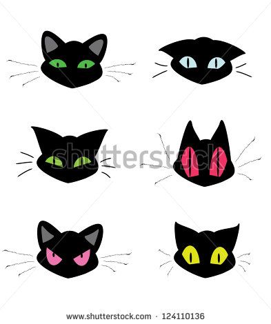 393x470 Stock Vector Set Of Cat Head Icons 124110136.jpg Inci