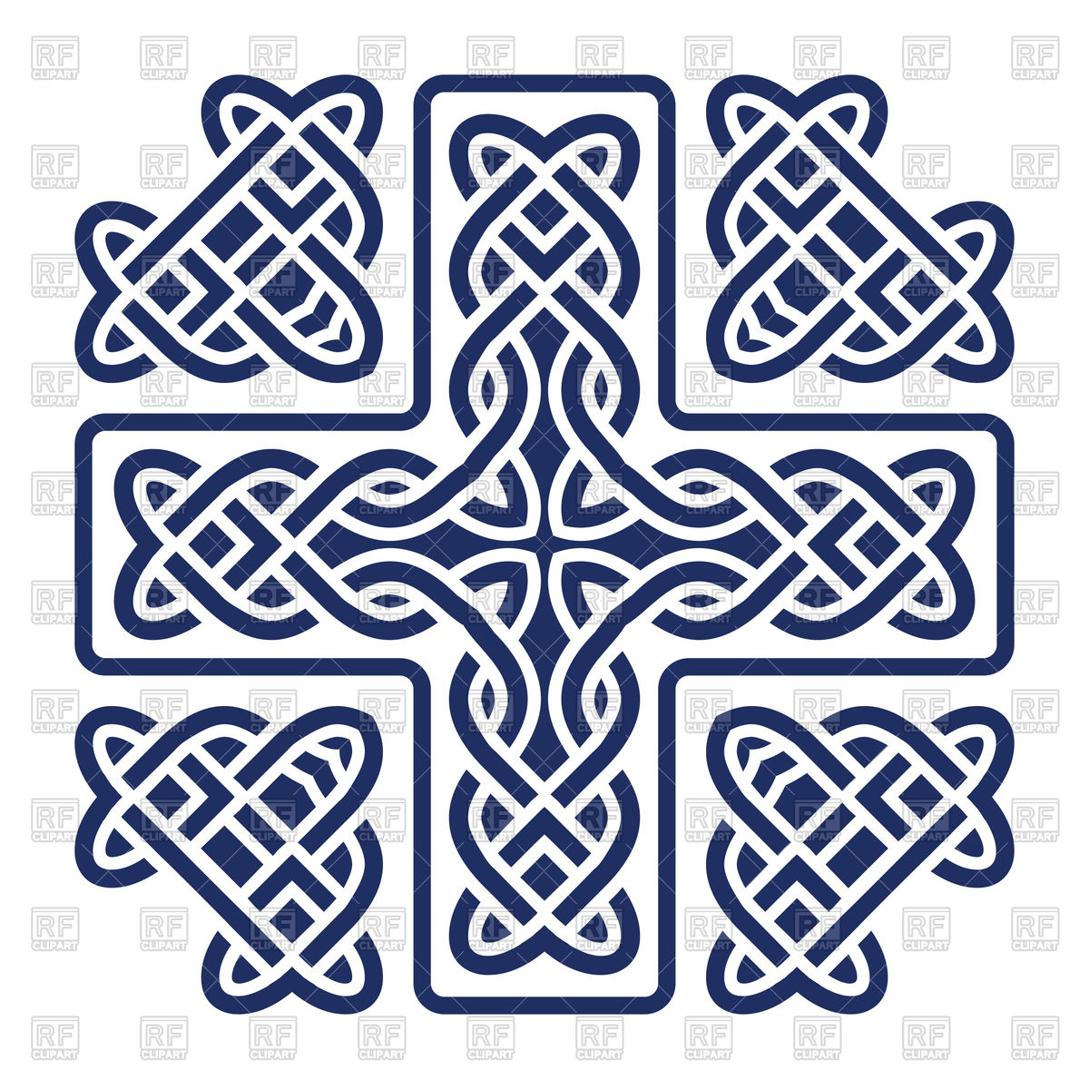 1200x1200 Celtic Knot Cross Tile Vector Image Vector Artwork Of