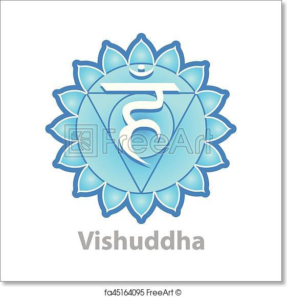 561x581 Free Art Print Of Chakra Vishuddha Isolated On White Vector