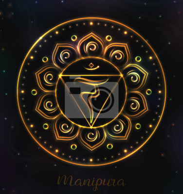 376x400 Vector Chakra Symbol Meditation. Fototapete Fototapeten