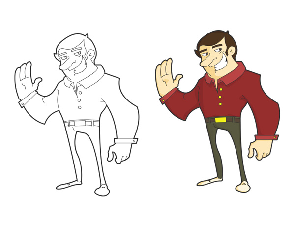 600x467 Maintaining Rhythm And Flow In Vector Character Design