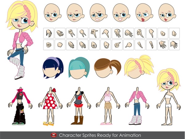 600x452 Female Vector Characters