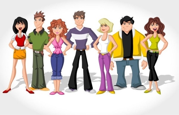 571x368 Vector Cartoon Characters Free Vector Download (18,043 Free Vector