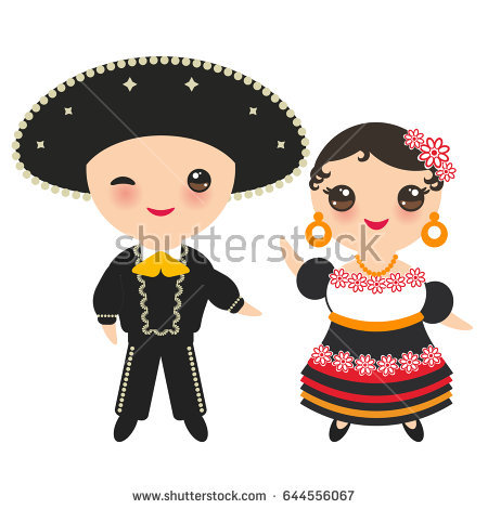 450x470 Cartoon Mexican Girl Image Group