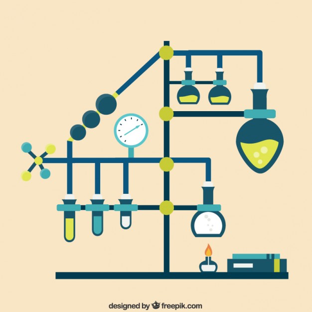 626x626 Chemistry Laboratory Infographic Vector Free Download