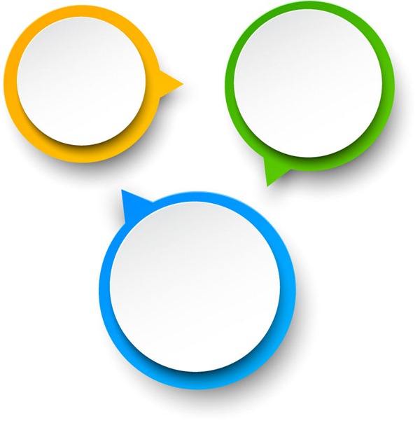 600x604 Creative Circle Dialog Box Vector Material My Free Photoshop World