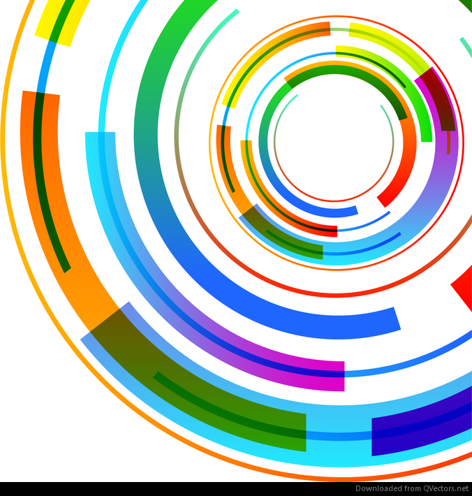 676x710 Abstract Technology Circles Vector Background