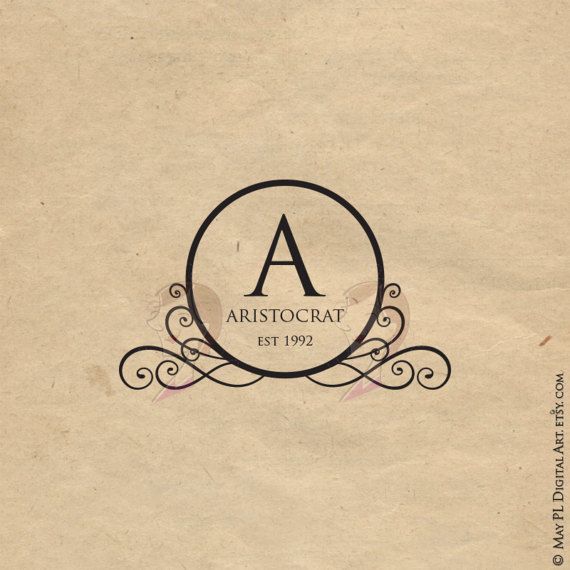 570x570 Monogram Clip Art Elegant