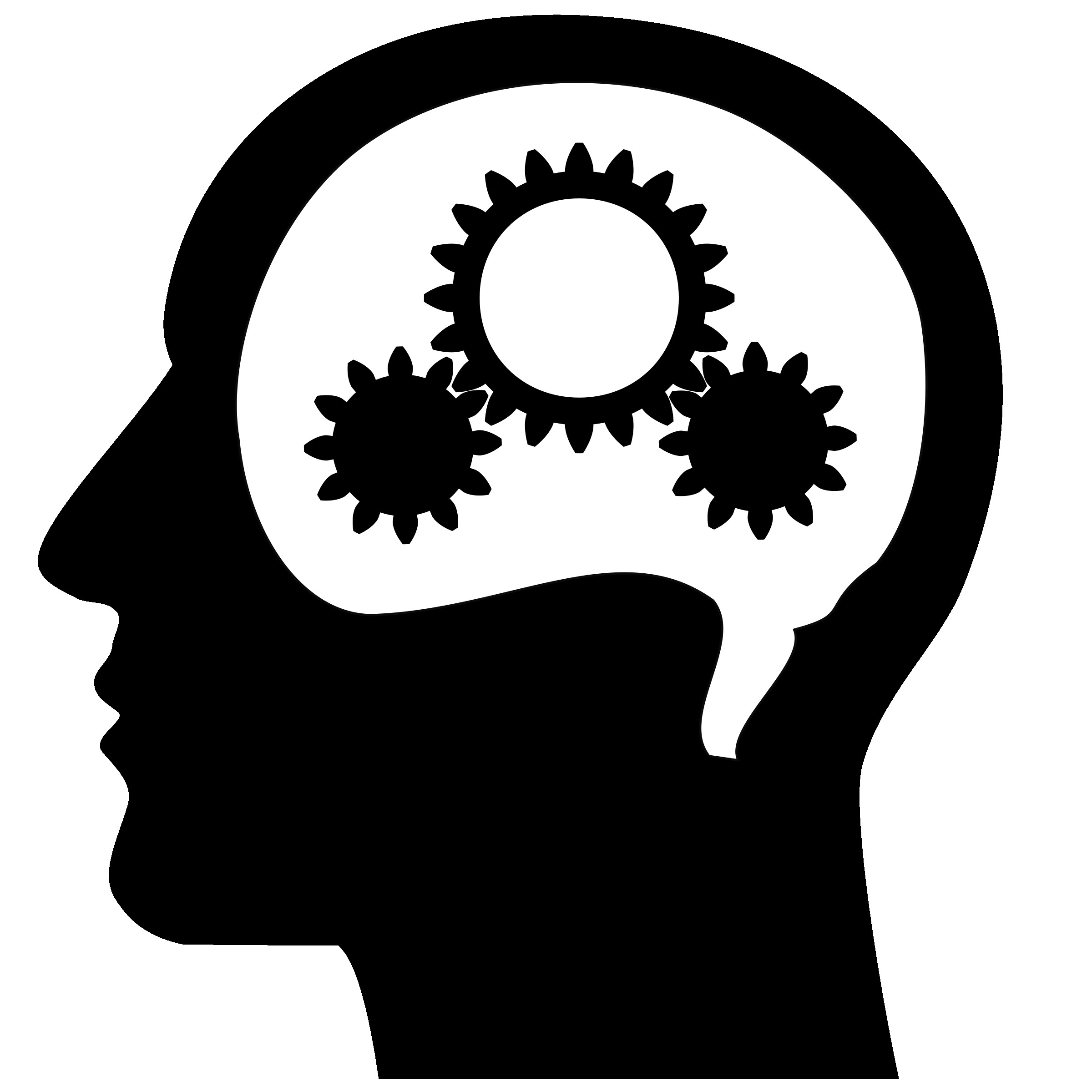 2400x2400 Thinking Brain Machine Vector Clipart 18