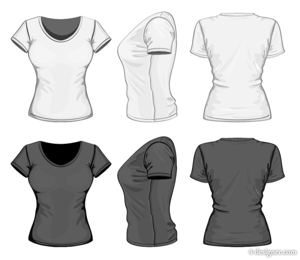 600x519 4 Designer Three Dimensional Clothing Template 05 Vector Material