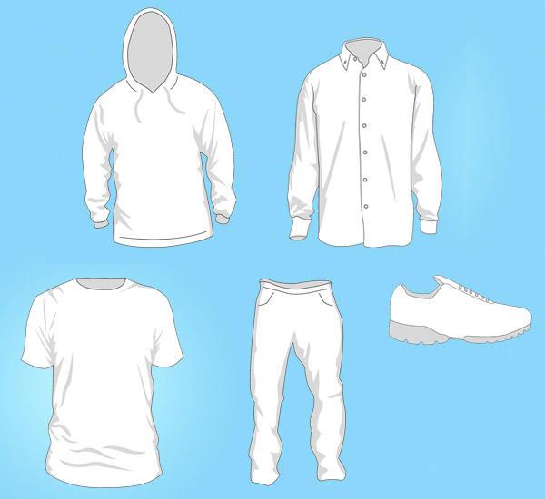 600x550 Free Vector Clothing Templates 123freevectors