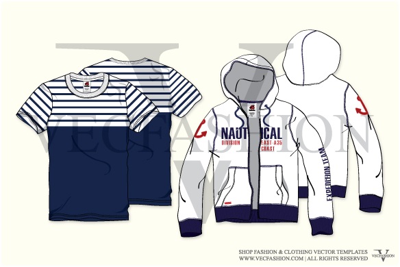 584x390 Men, Women Clothes Fashion Vector Templates By Vecfashion