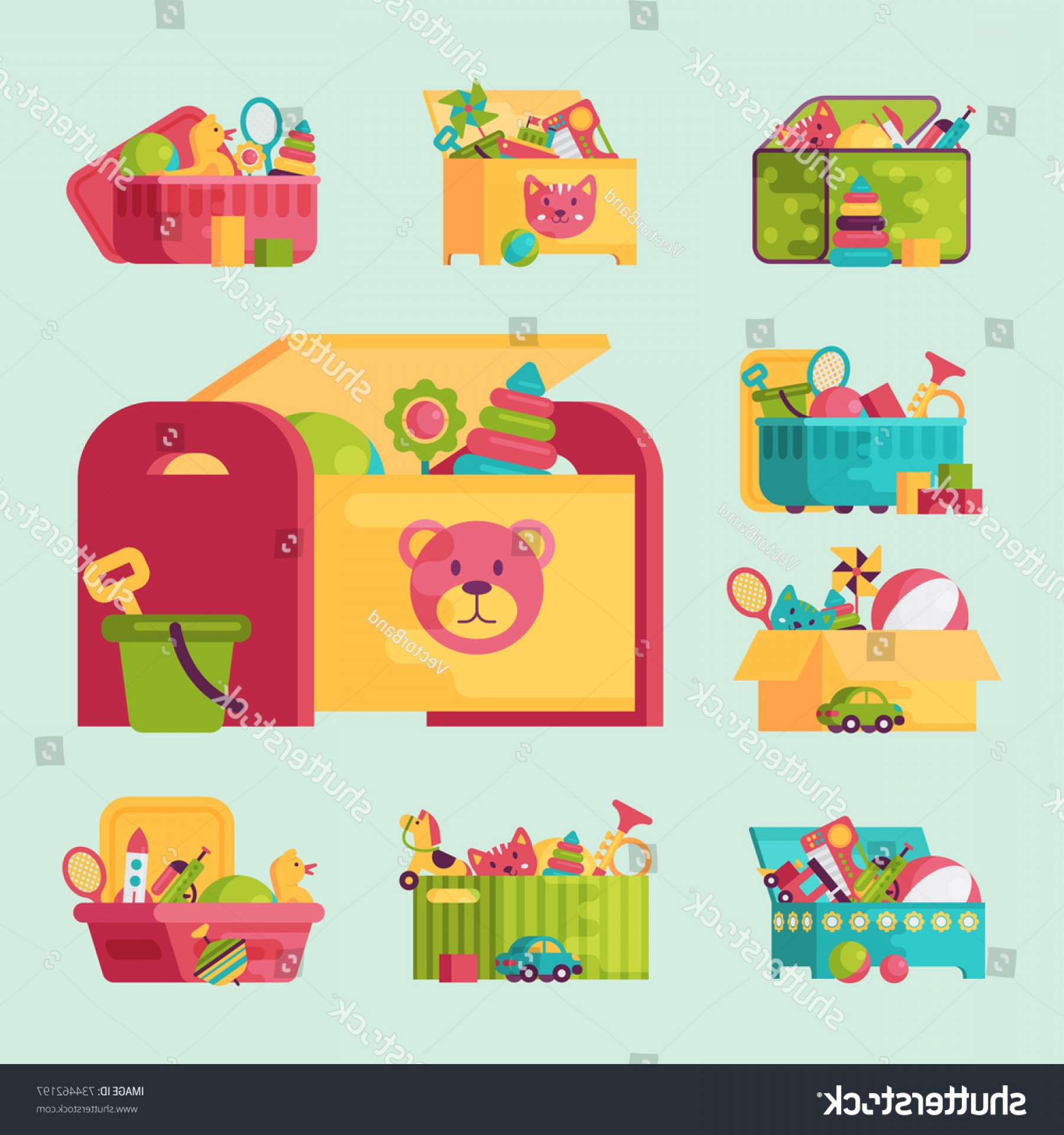 1800x1920 Kids Toys Box Vector Collection Baby Geekchicpro