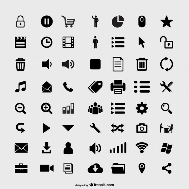 626x626 Useful Web Icons Collection Vector Free Download