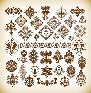 360x368 Decorative Pattern Elements Vector Collection Png Images