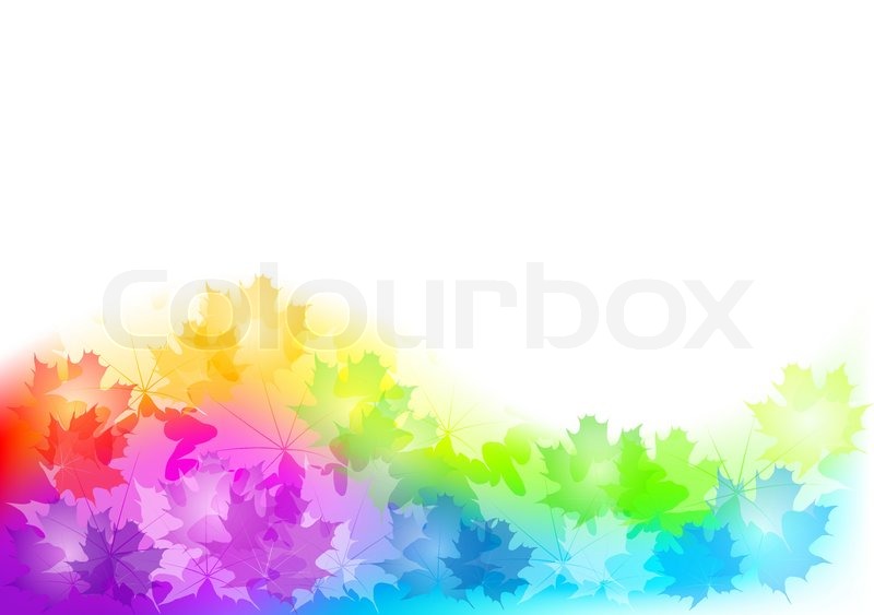 800x563 Full Color Background Of Autumn Stock Vector Colourbox