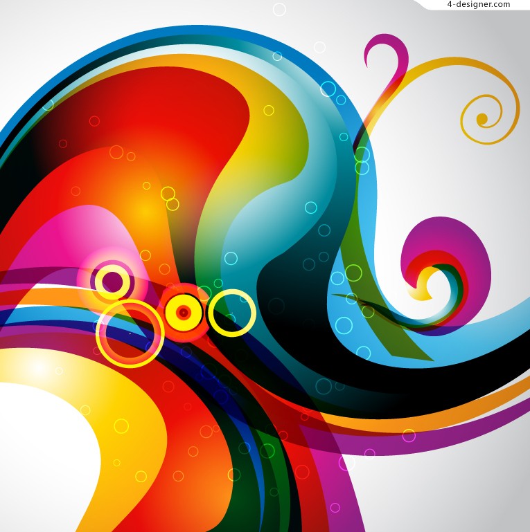 765x769 4 Designer Stylish Color Background Vector Material