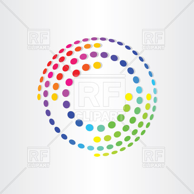 400x400 Abstract Color Background With Circles Vector Image Vector