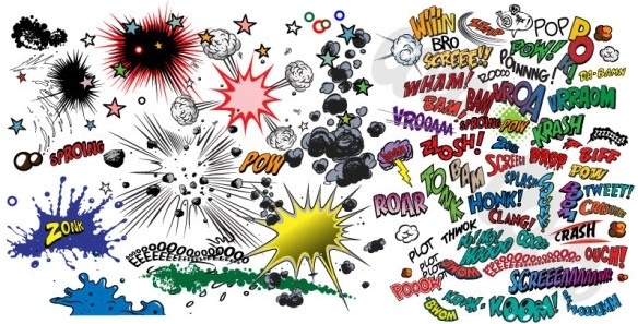 584x297 Comic Book Elements Free Vector Download (30,524 Free Vector) For