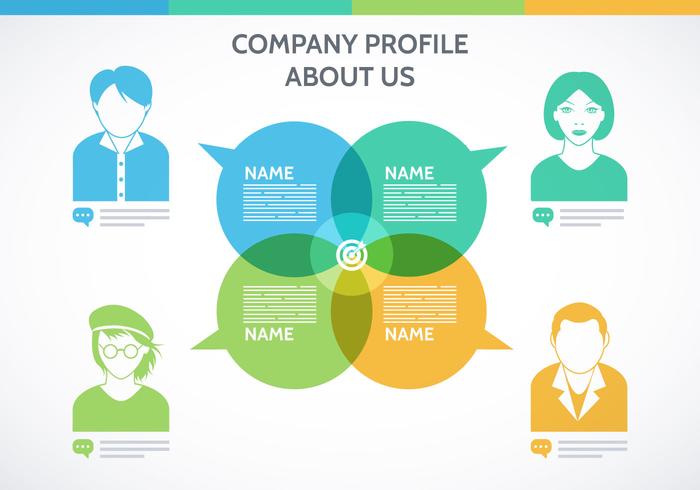 700x490 Company Profile Template Vector