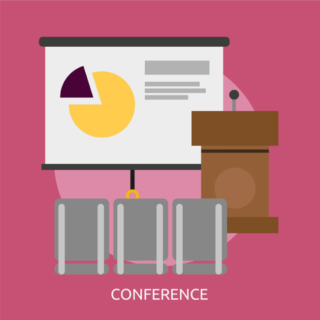 650x650 Conference Vector Image