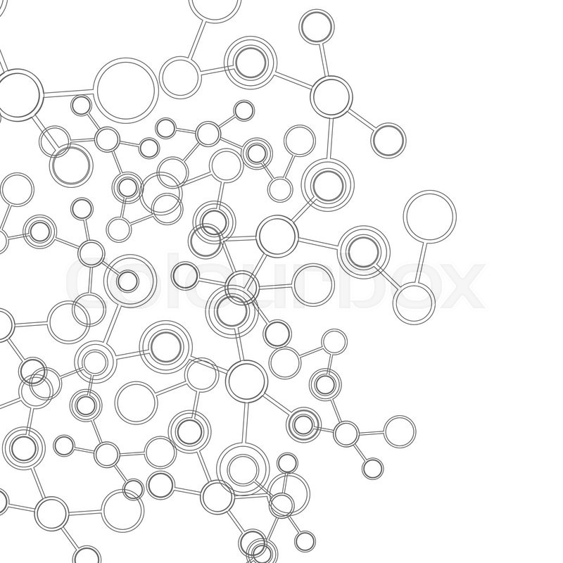 800x800 Vector Abstract Science Background. Polygonal Connect Vector