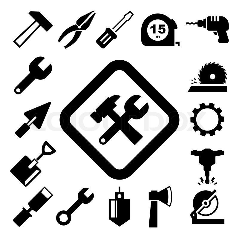 800x800 Construction Icons Set.illustration Eps10 Stock Vector Colourbox