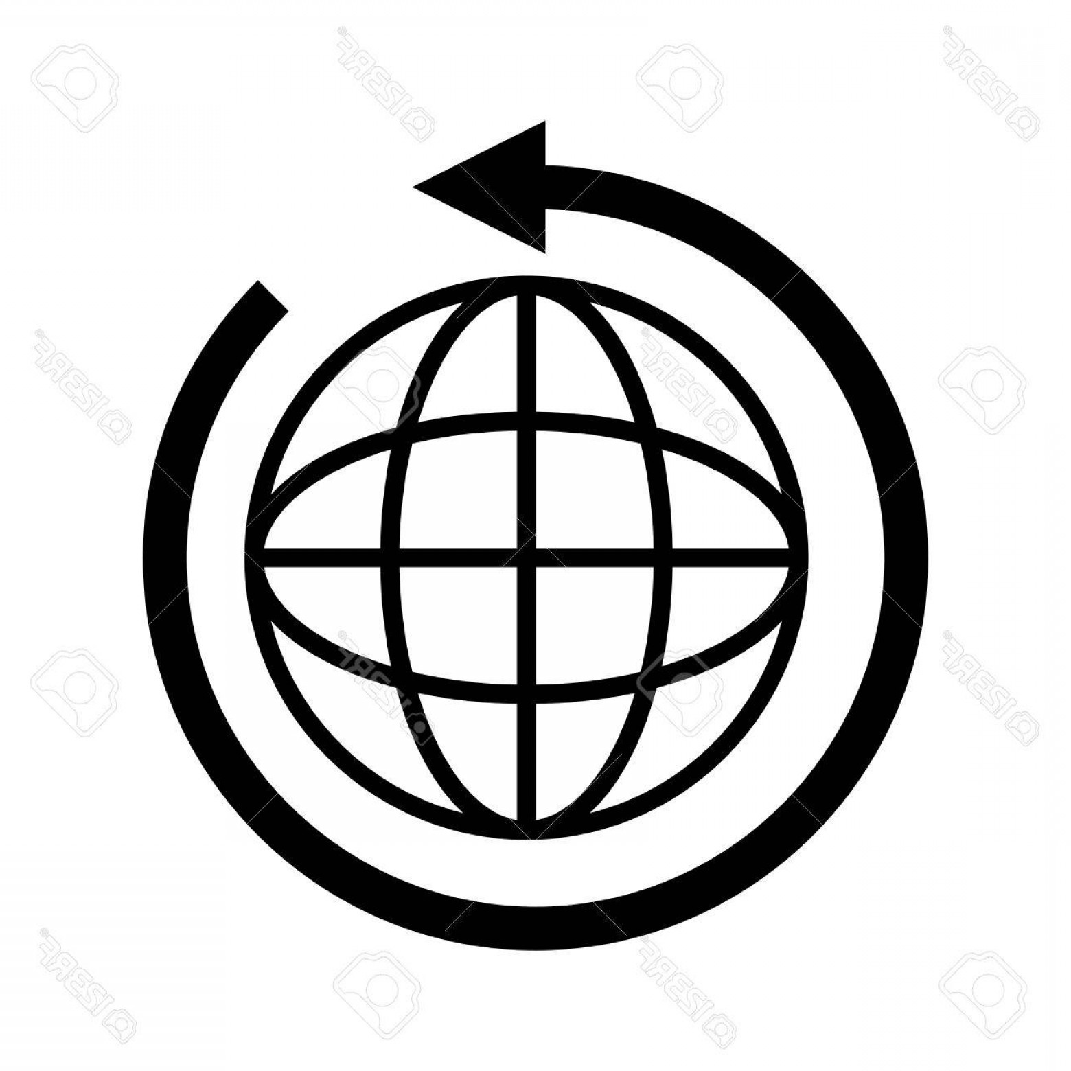 1560x1560 Photostock Vector Global Icon Globe International Connection