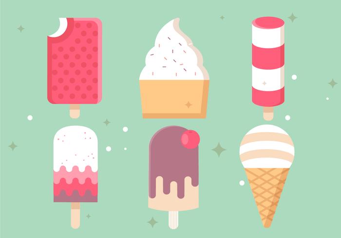 700x490 Free Flat Design Vector Ice Cream Illustrations
