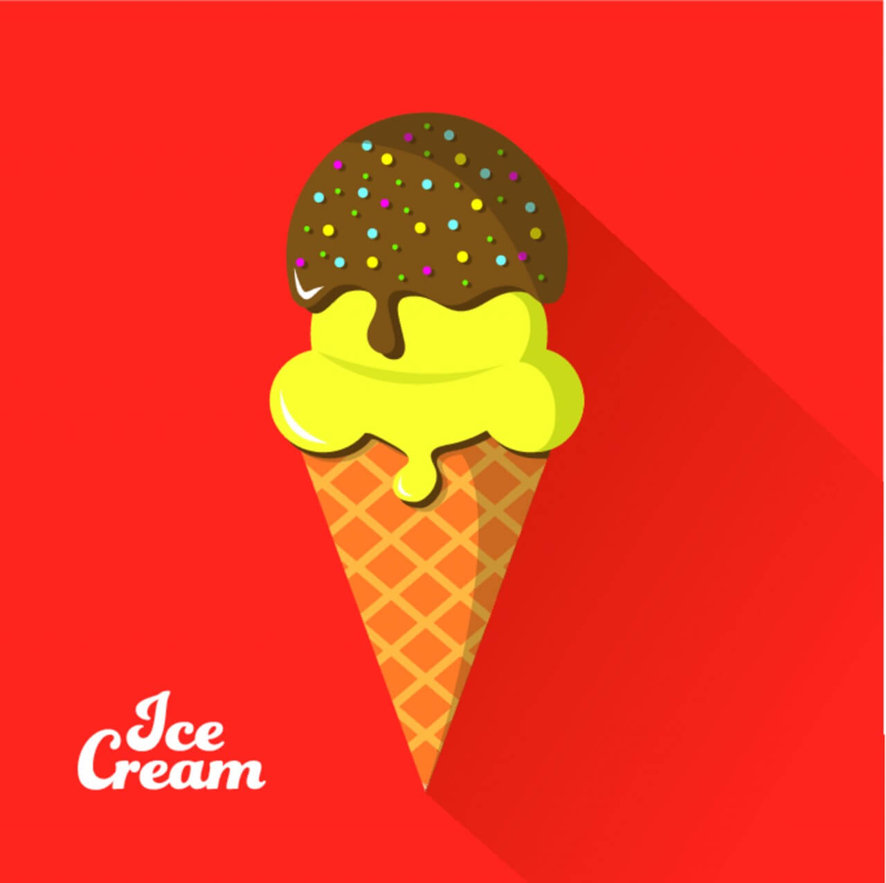 1280x1276 Free Vector Ice Cream Background