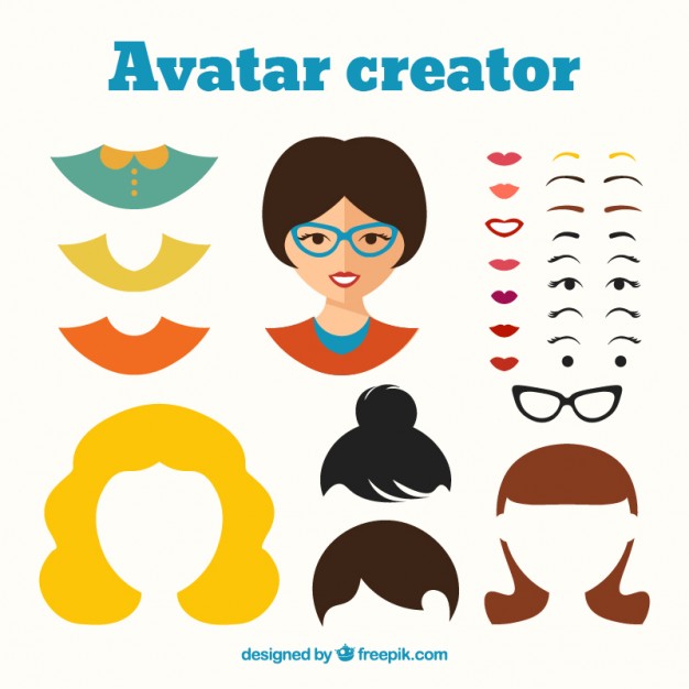 626x626 Female Avatar Creator Vector Premium Download